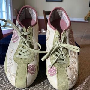 COPY - Floral Embroidered Sneakers- Vintage-early 1990's-excellent condition- o…